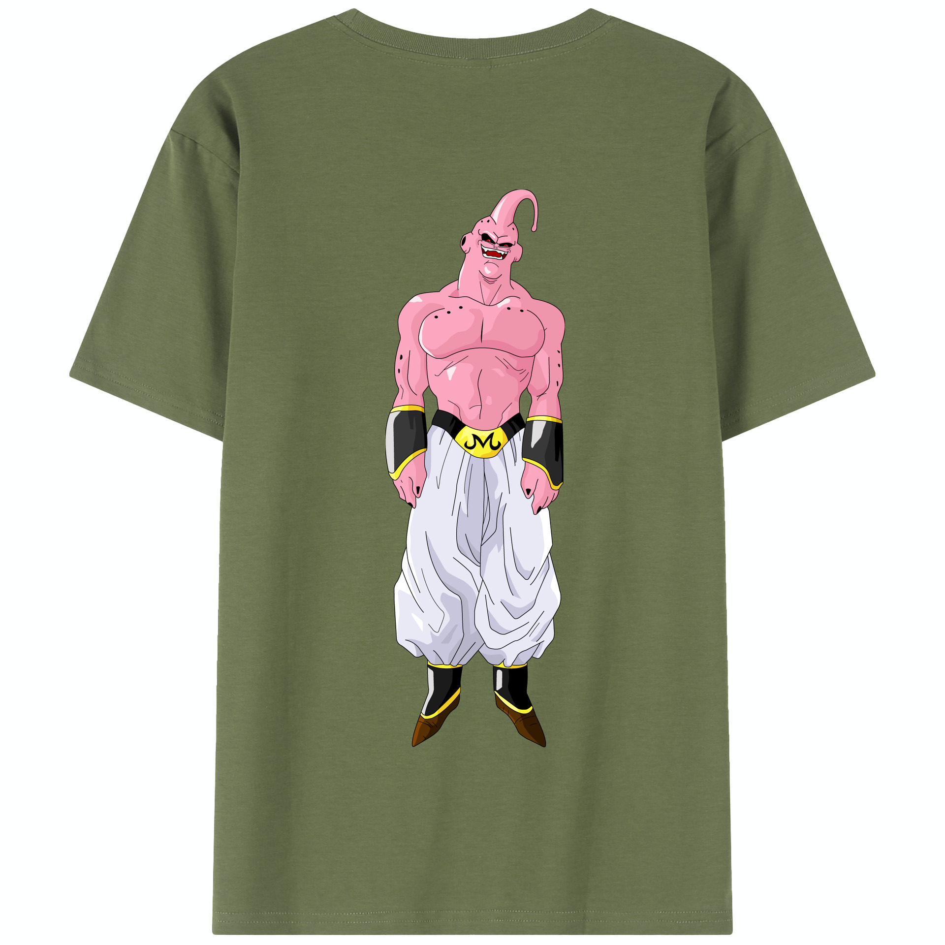 （画像用） ドラゴンボール 魔人ブウ DRAGON BALL Majin Buu 綿100％半袖Tシャツ（背面プリント）